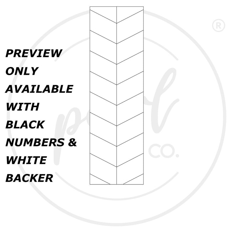 House Address Sign - Vertical Layout