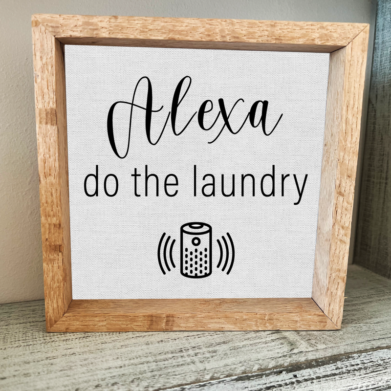 Funny Wood Signs - Bathroom & Laundry Humor