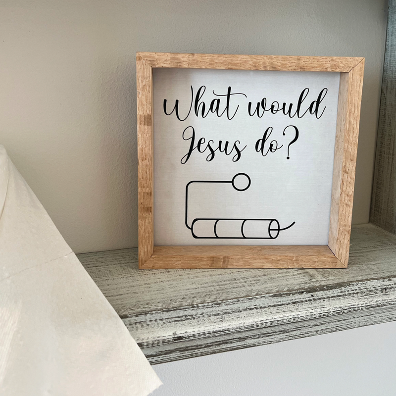 Funny Wood Signs - Bathroom & Laundry Humor