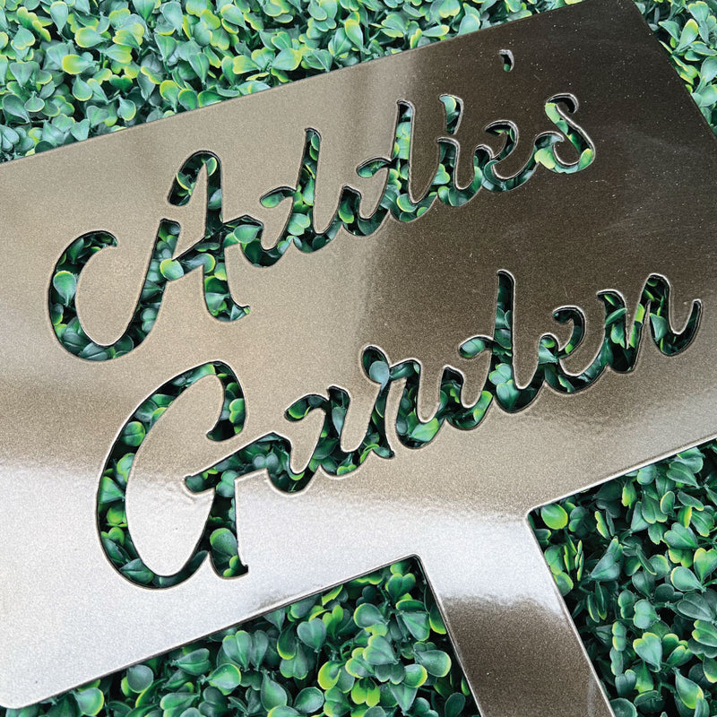 Metal Garden Decor - Custom Sign