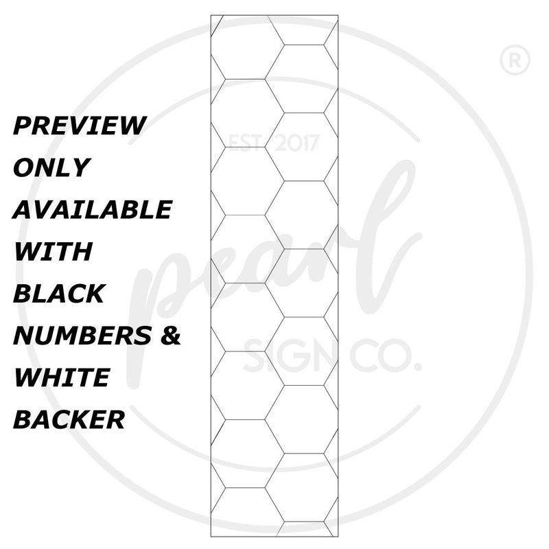 House Address Sign - Vertical Layout