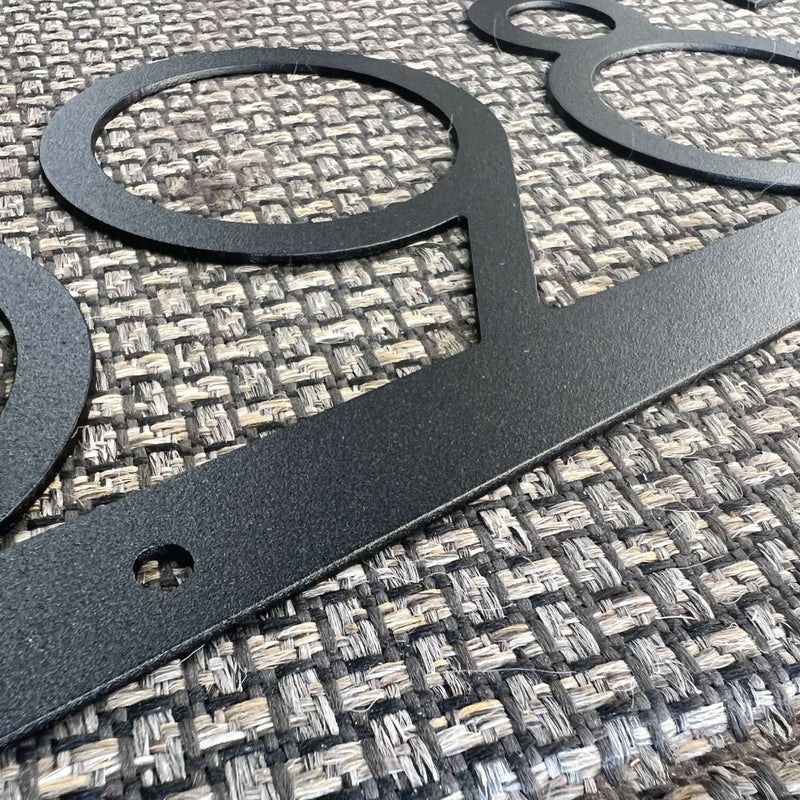 Metal House Number Sign