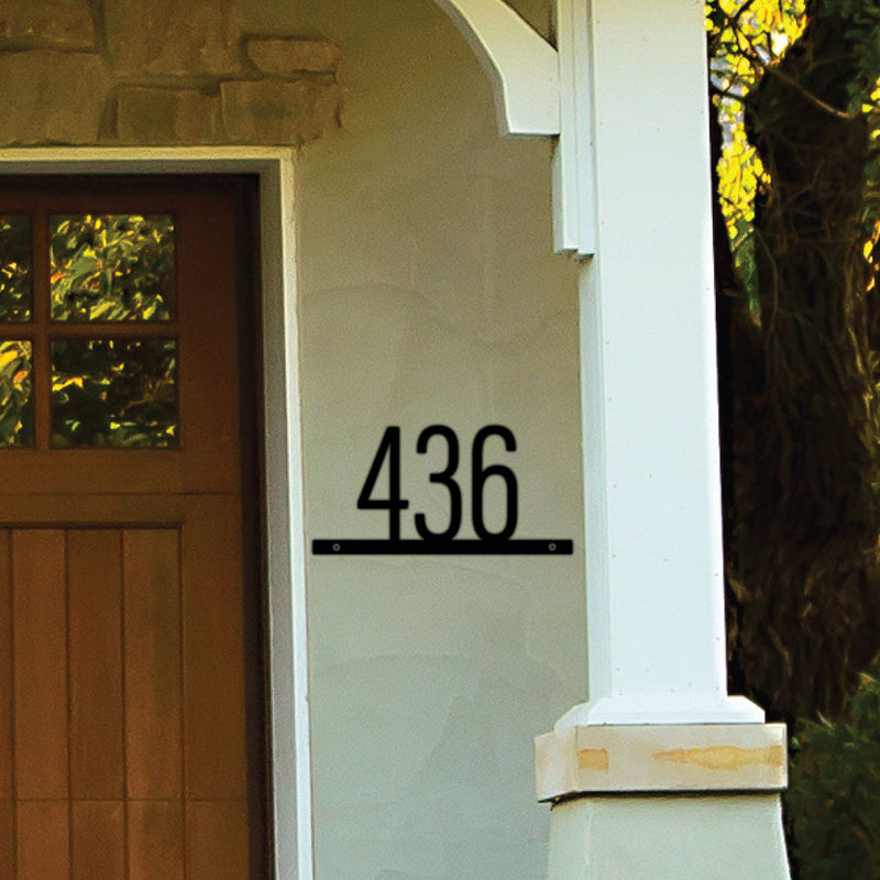 Metal House Number Sign