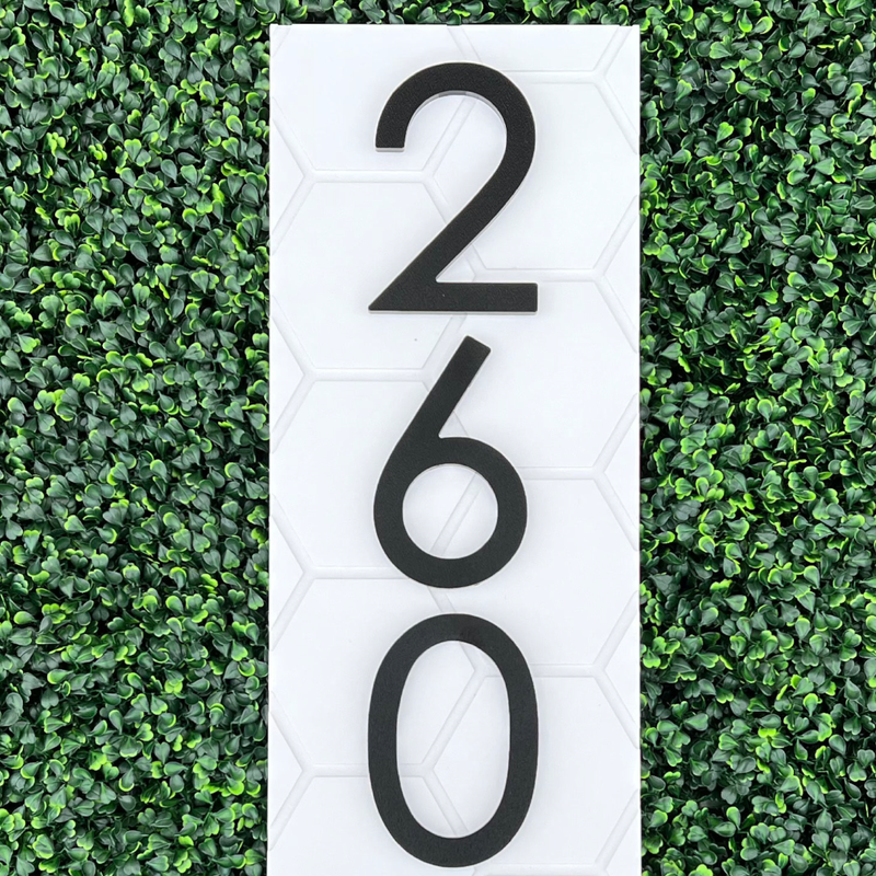 House Address Sign - Vertical Layout