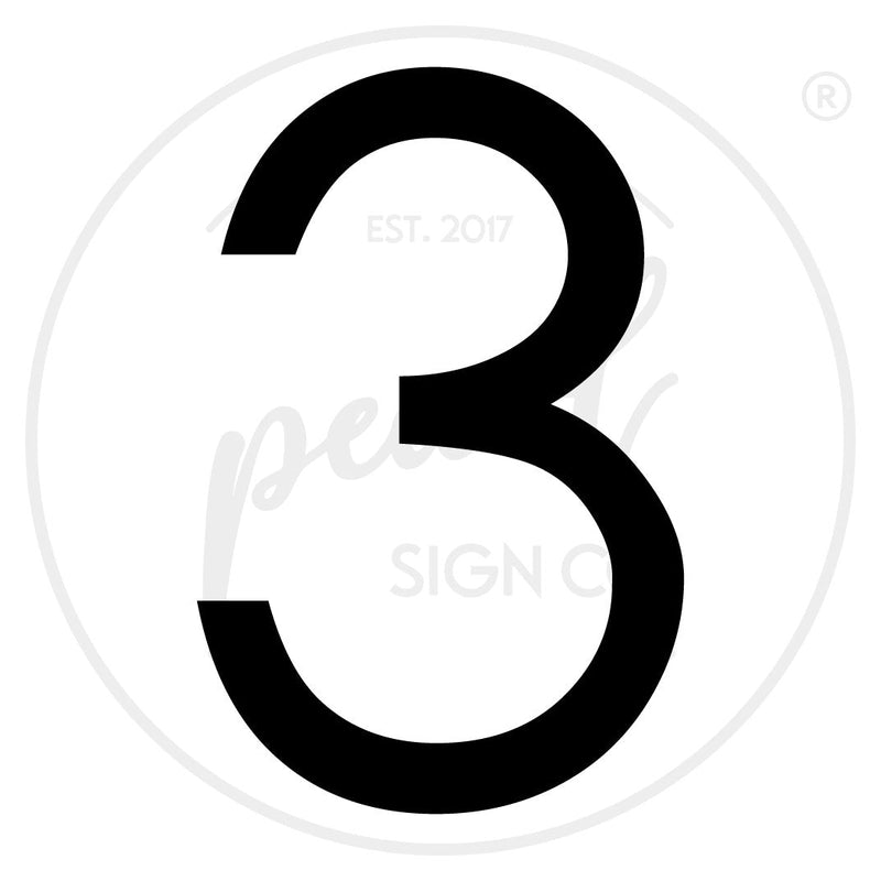 Modern House Numbers - Medium