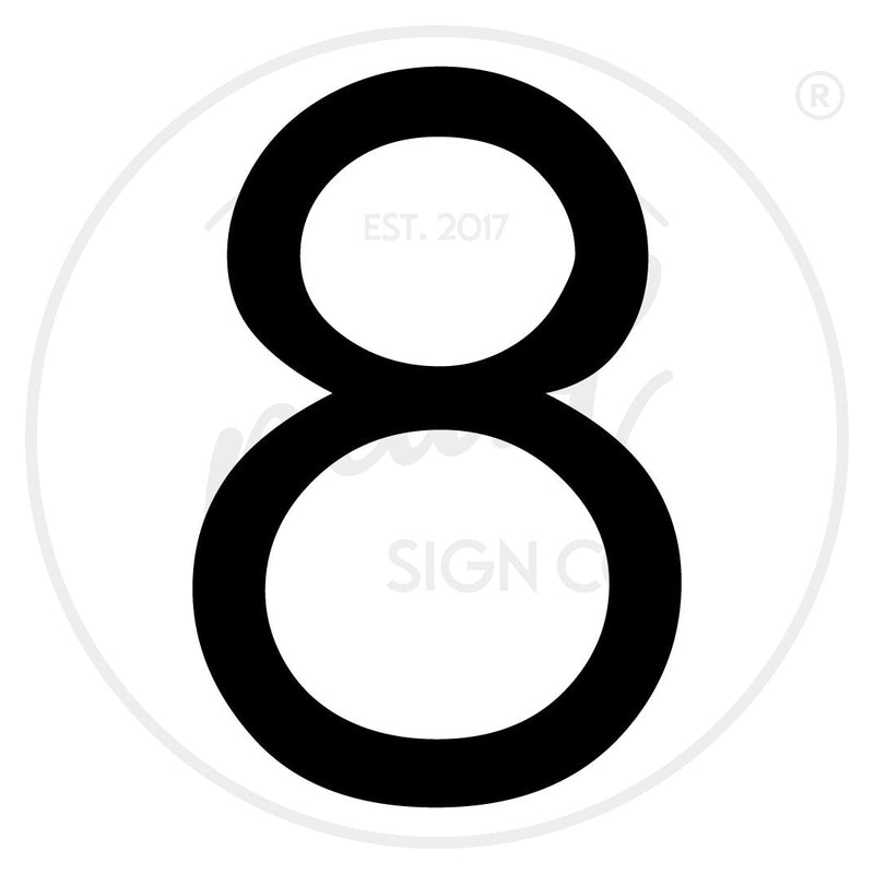 Modern House Numbers - Medium