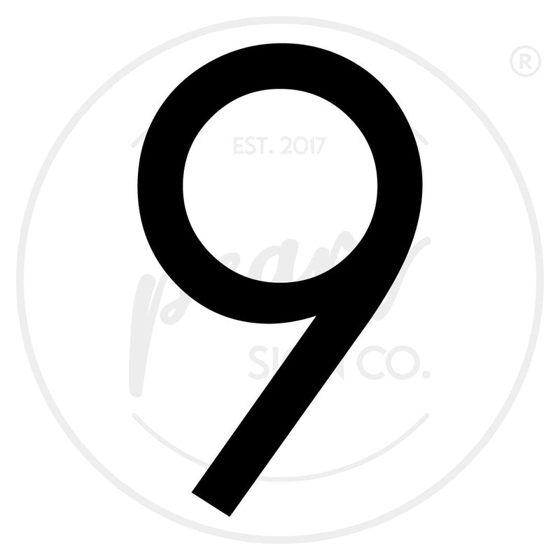 Modern House Numbers - Medium