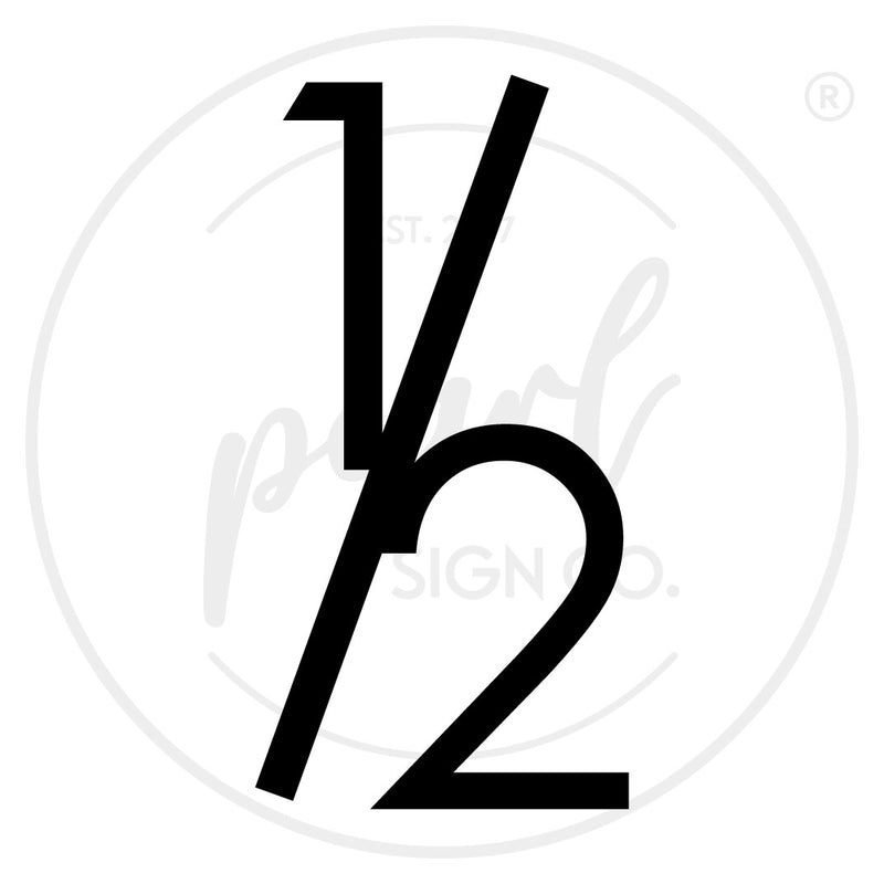 Modern House Numbers - Small