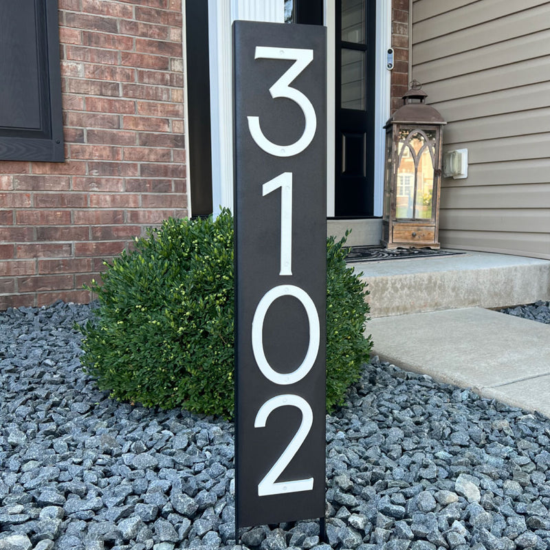 Metal Address Staked Sign