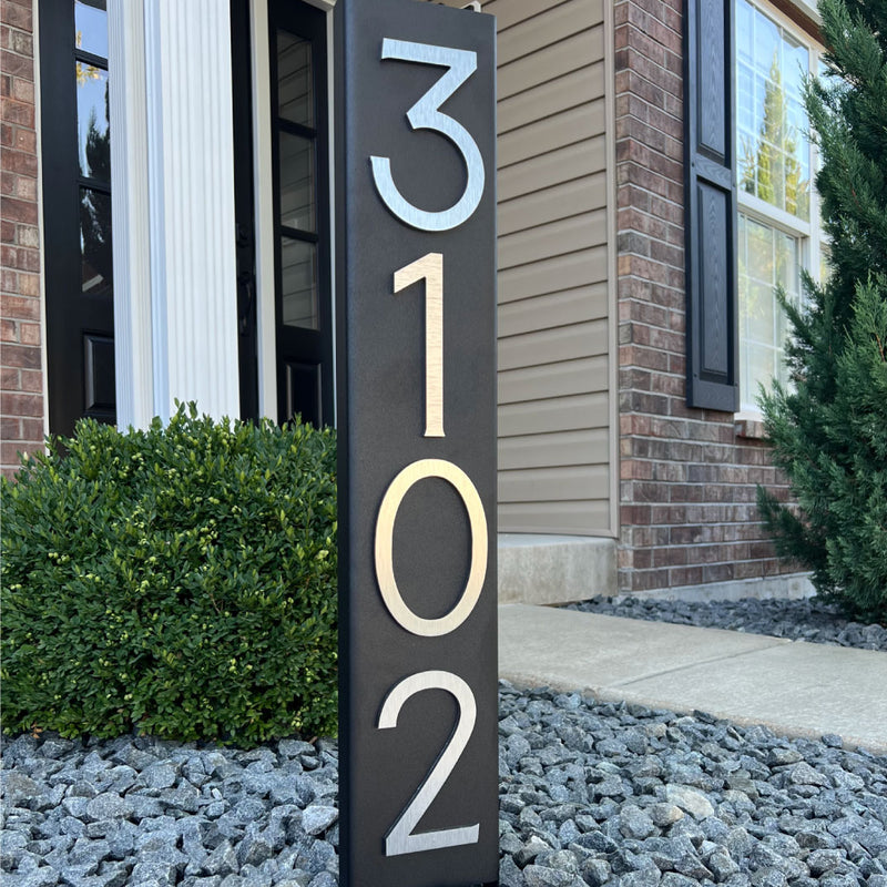 Metal Address Staked Sign