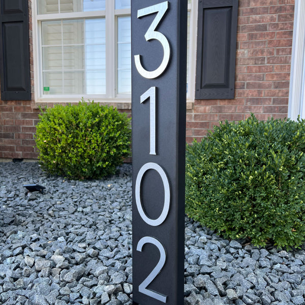 Metal Address Staked Sign