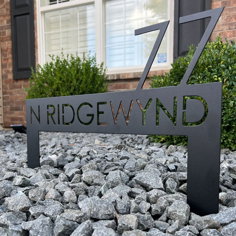 Metal Address Sign for Home