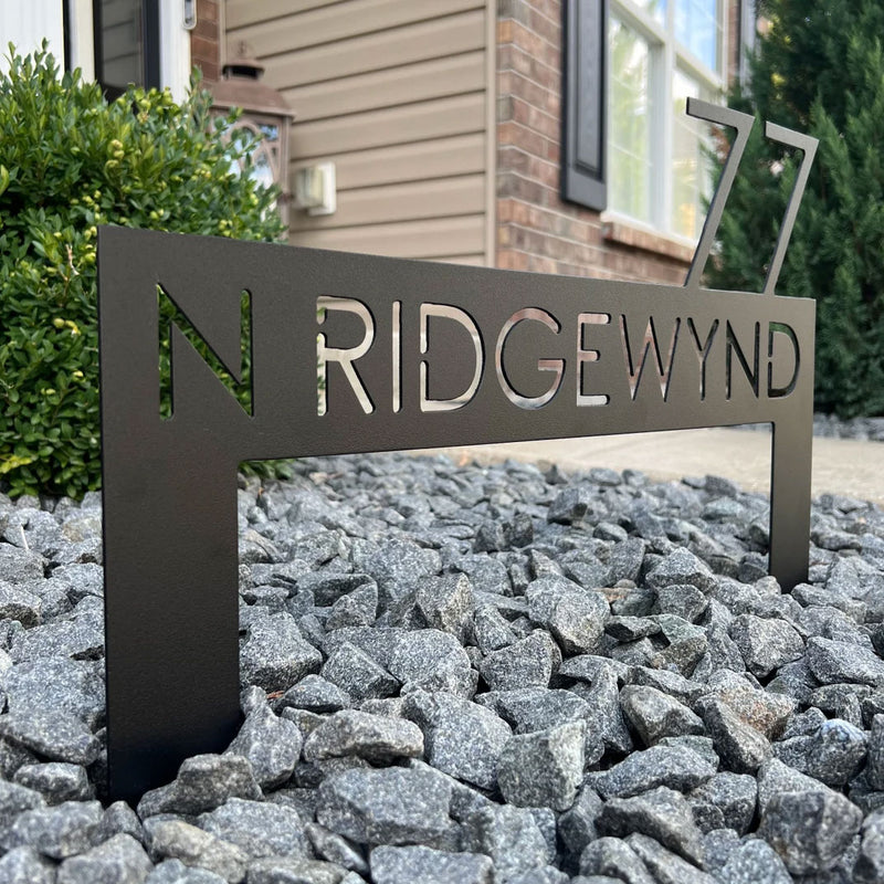 Metal Address Sign for Home