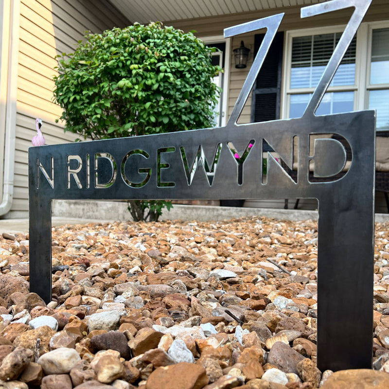 Metal Address Sign for Home