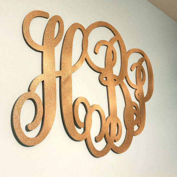 Personalized Monogram Wood Sign