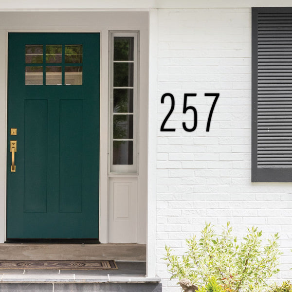 Thin Modern House Numbers - Medium