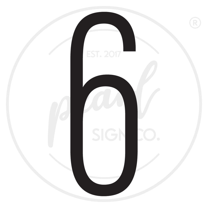 Thin Modern House Numbers - Medium