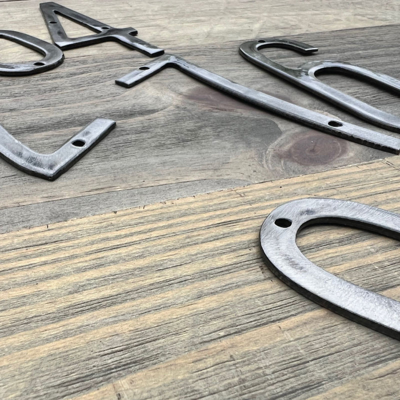 Steel Thin House Numbers - Small