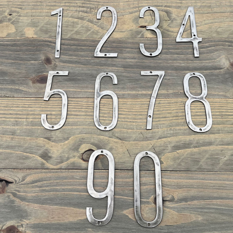 Steel Thin House Numbers - Small