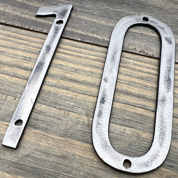 Steel Thin House Numbers - Large