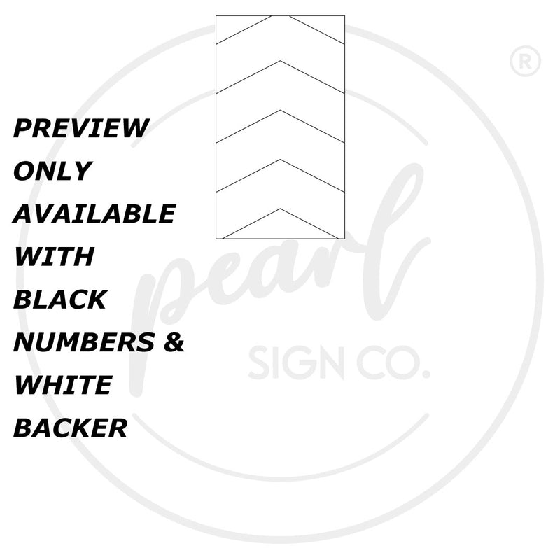 House Address Sign - Vertical Layout