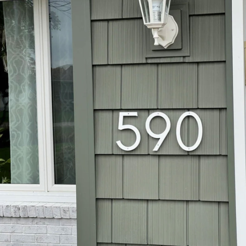 Clean Modern House Numbers - Medium