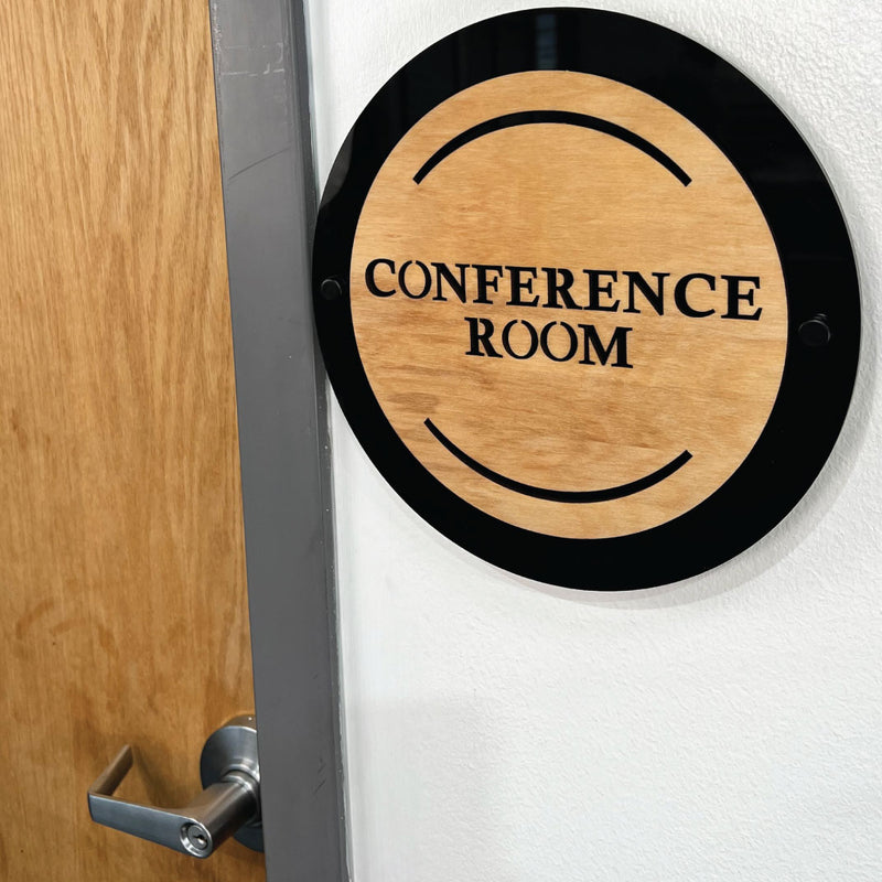 Custom Office/Classroom Floating Sign - Wayfinding Signage