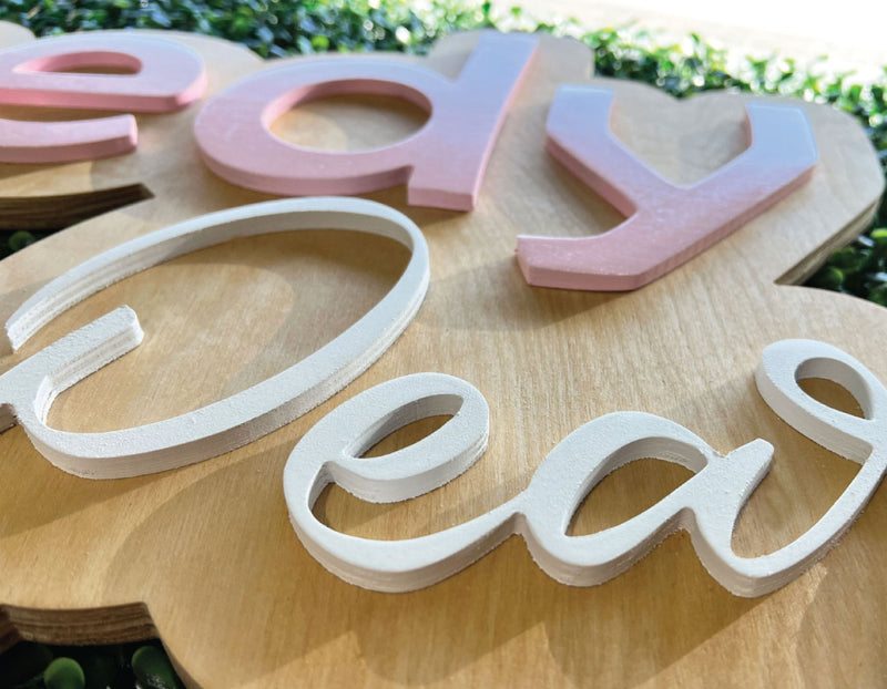 Custom Wood Name Sign for Kid's Room