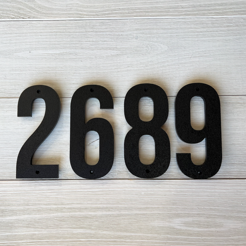 Bold Thick House Numbers - Medium