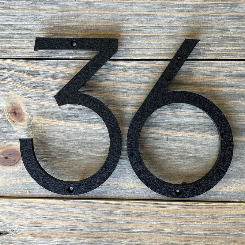 Clean Modern House Numbers - Medium