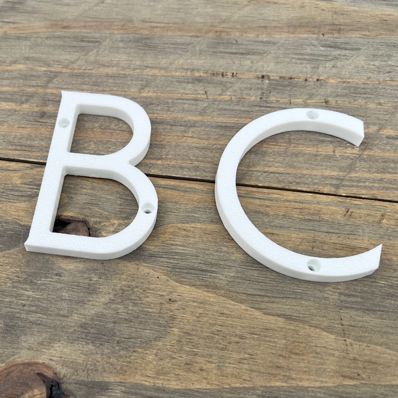 Clean Modern House Letters - Small