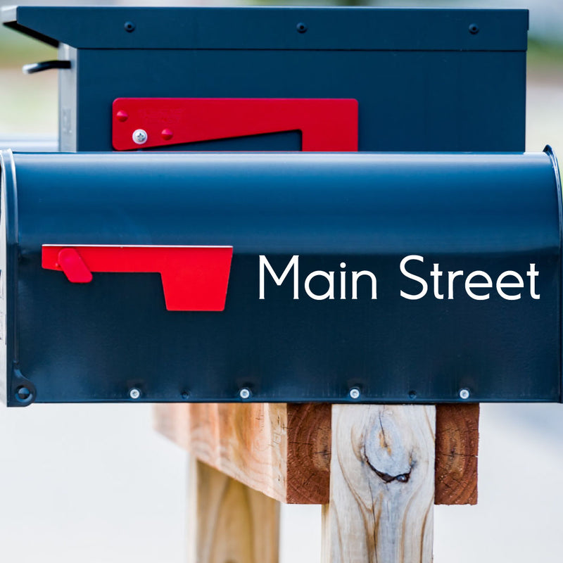 Vinyl Address Decal for Mailbox