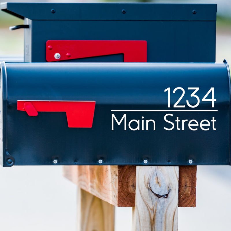 Vinyl Address Decal for Mailbox