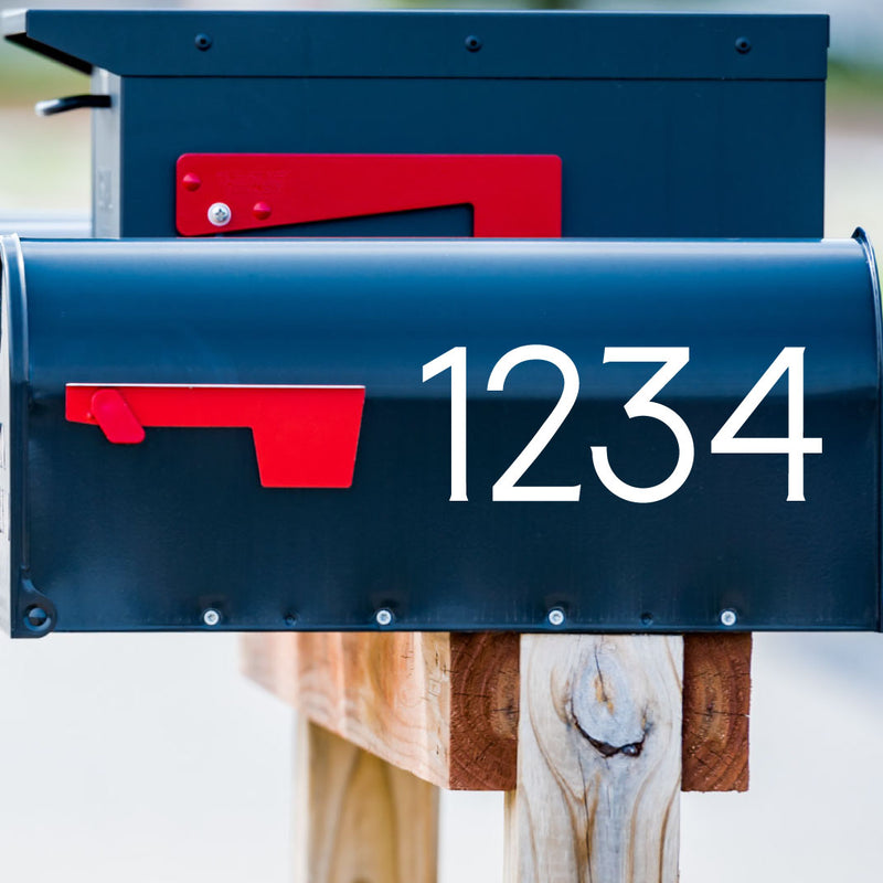 Vinyl Address Decal for Mailbox