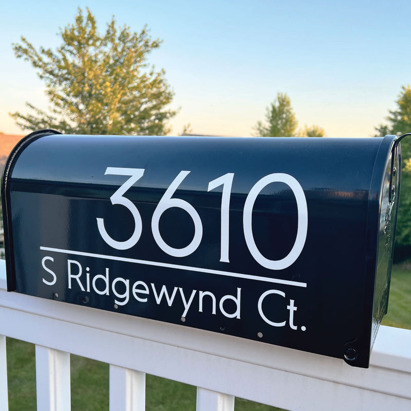 Vinyl Address Decal for Mailbox