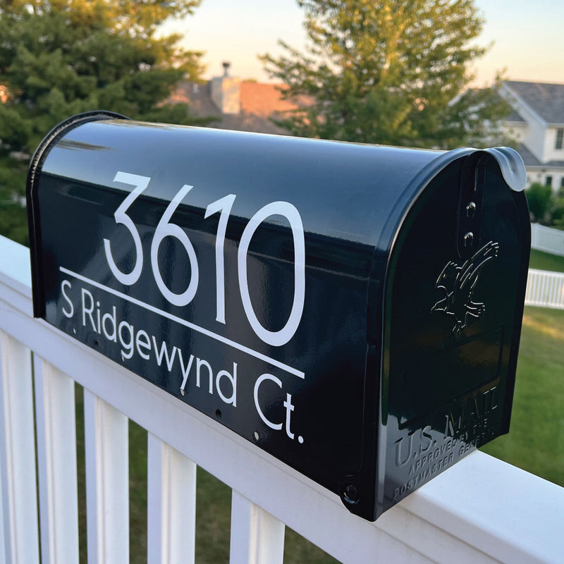 Vinyl Address Decal for Mailbox