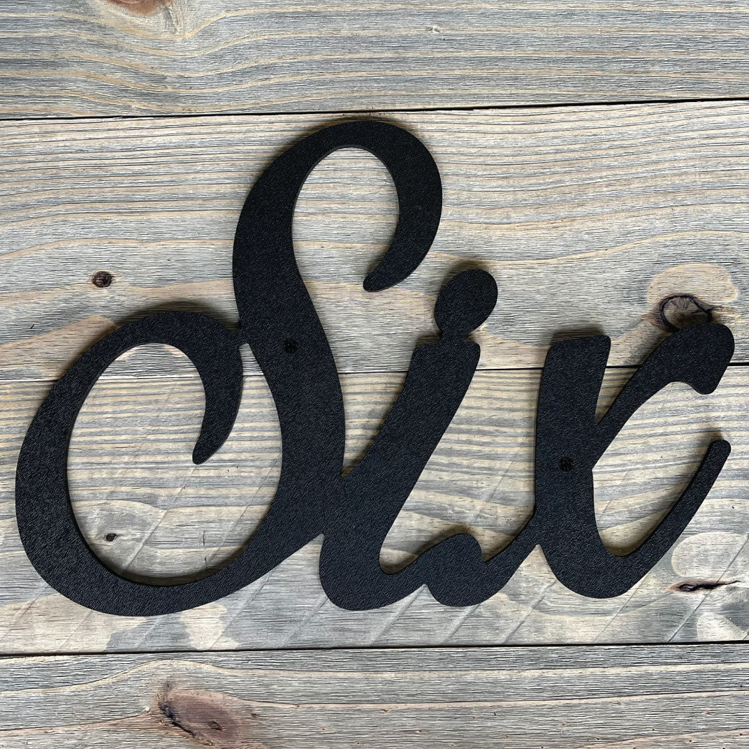 Cursive House Numbers - All Sizes – Pearl Sign Co