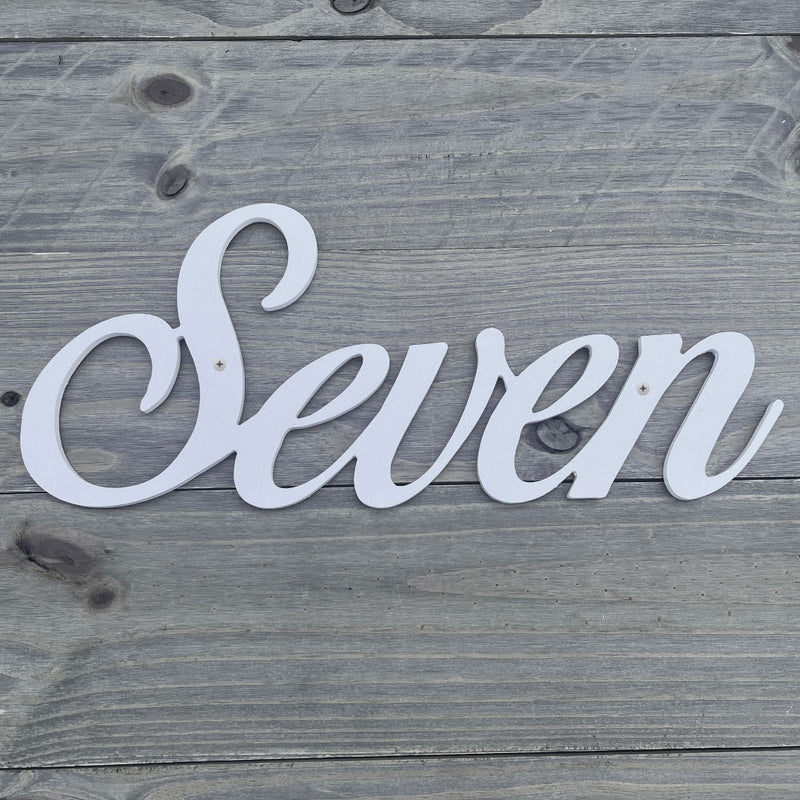 Cursive Script House Numbers