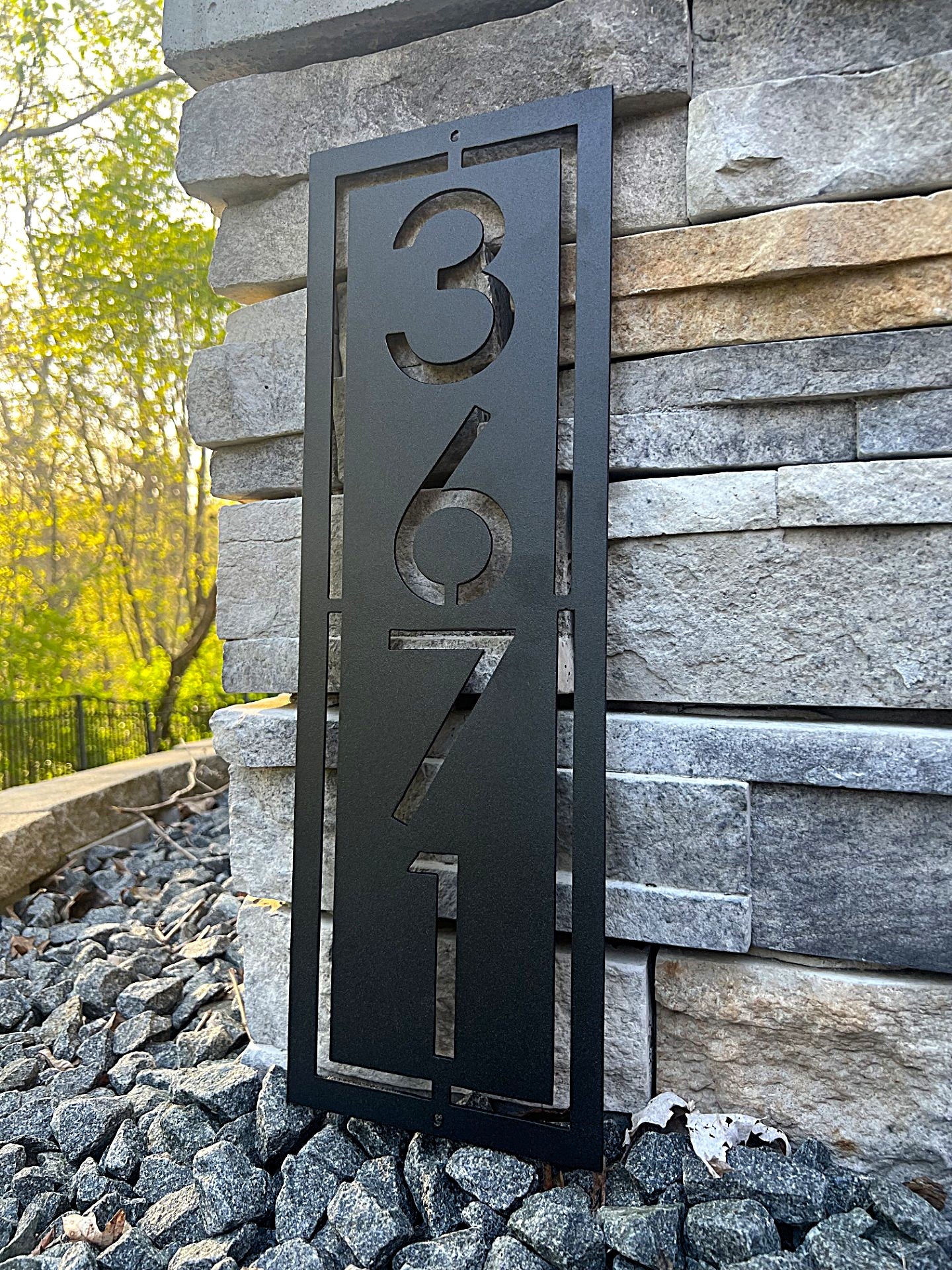 Modern Address Plaque