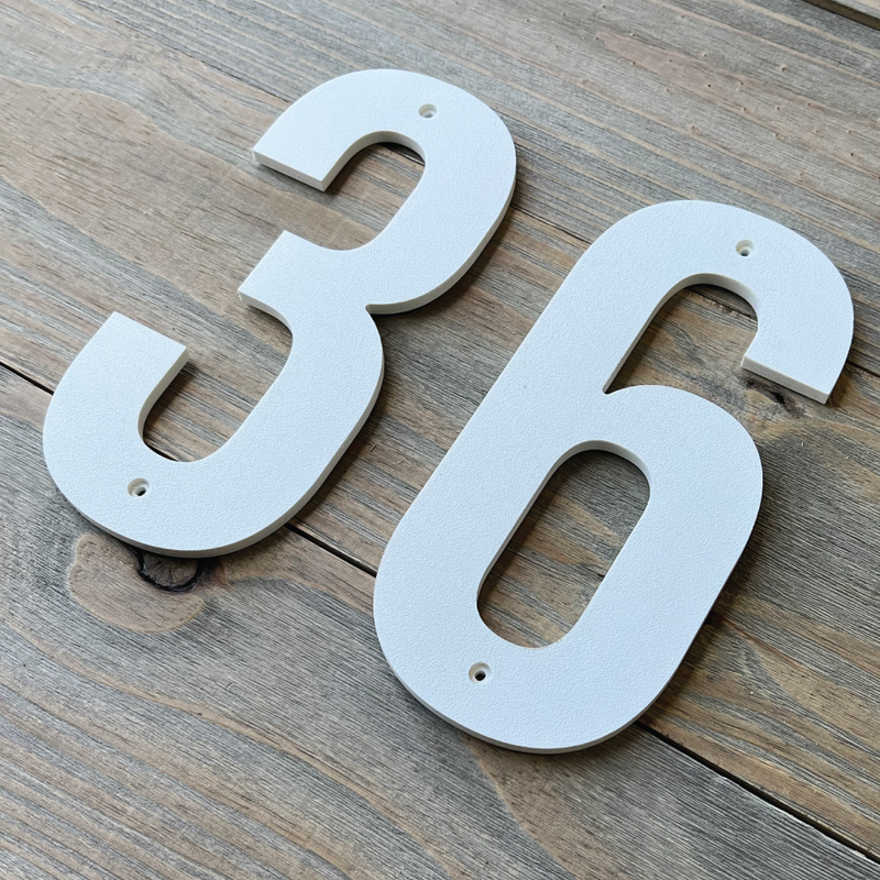 Bold Thick House Numbers - Medium